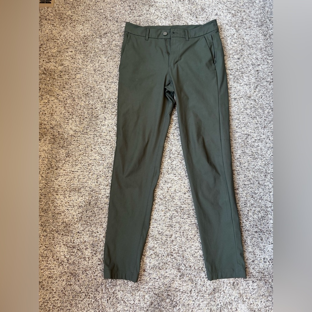 Men's lululemon Commission Slim Dark Olive Pants